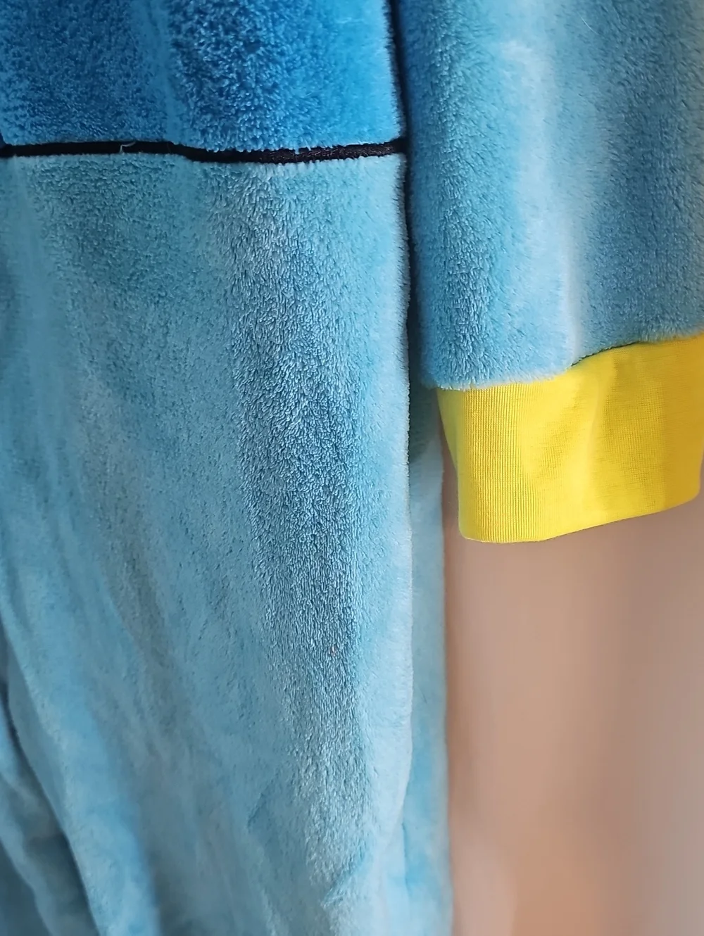 Vintage Adult Toy Story Blue Alien Hooded One-Piece Pajamas